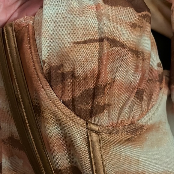 Brown and tan crop top corset size small - Picture 4 of 5